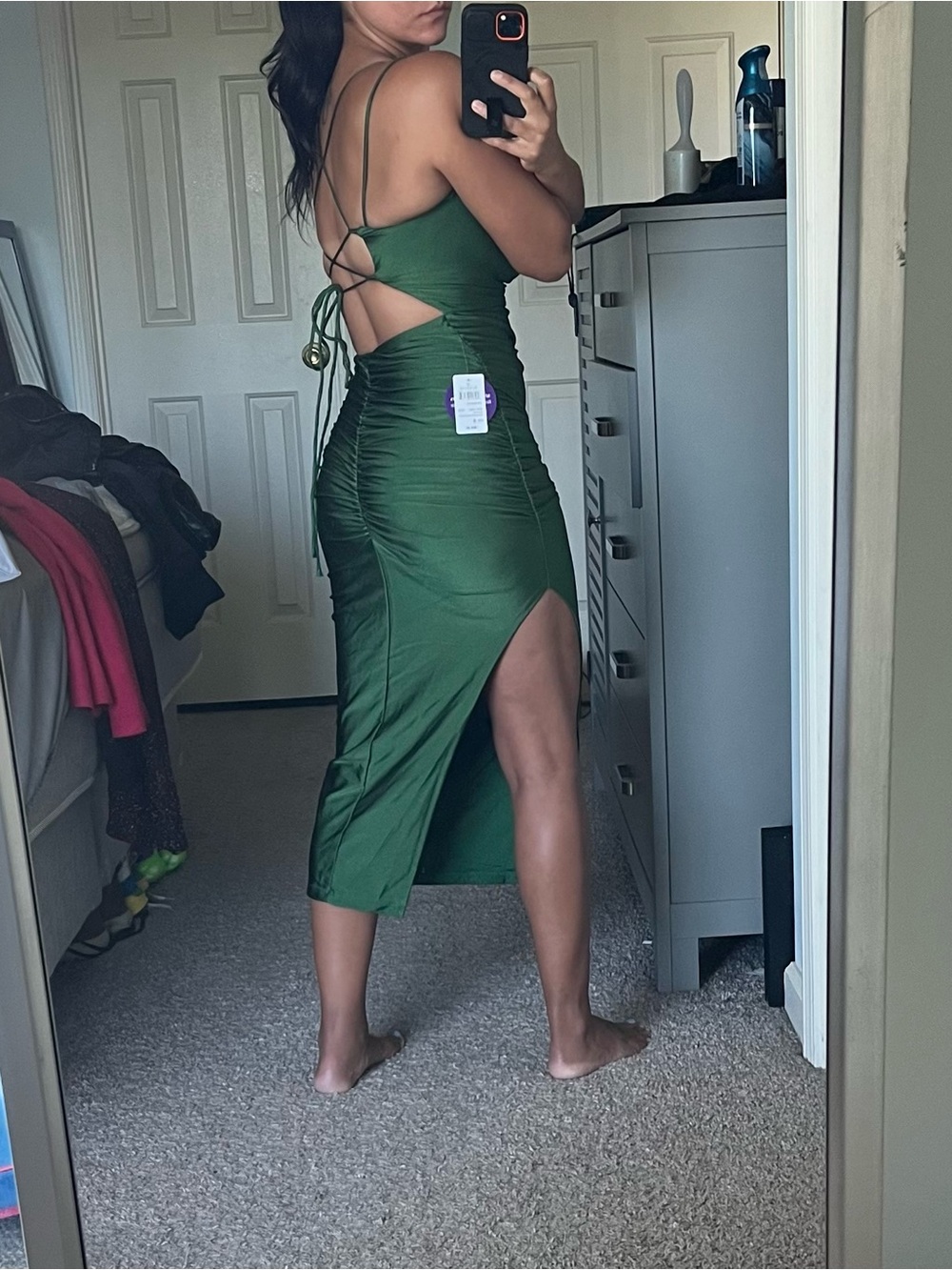 Windsor green midi dress